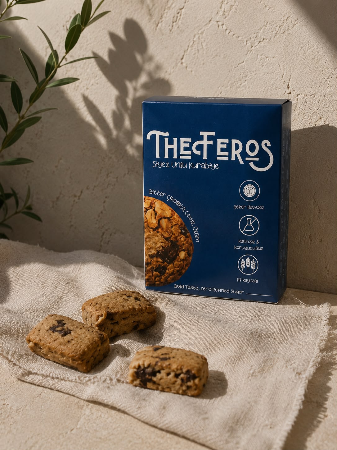 The Feros Bitter Çikolatalı & Cevizli Kurabiye